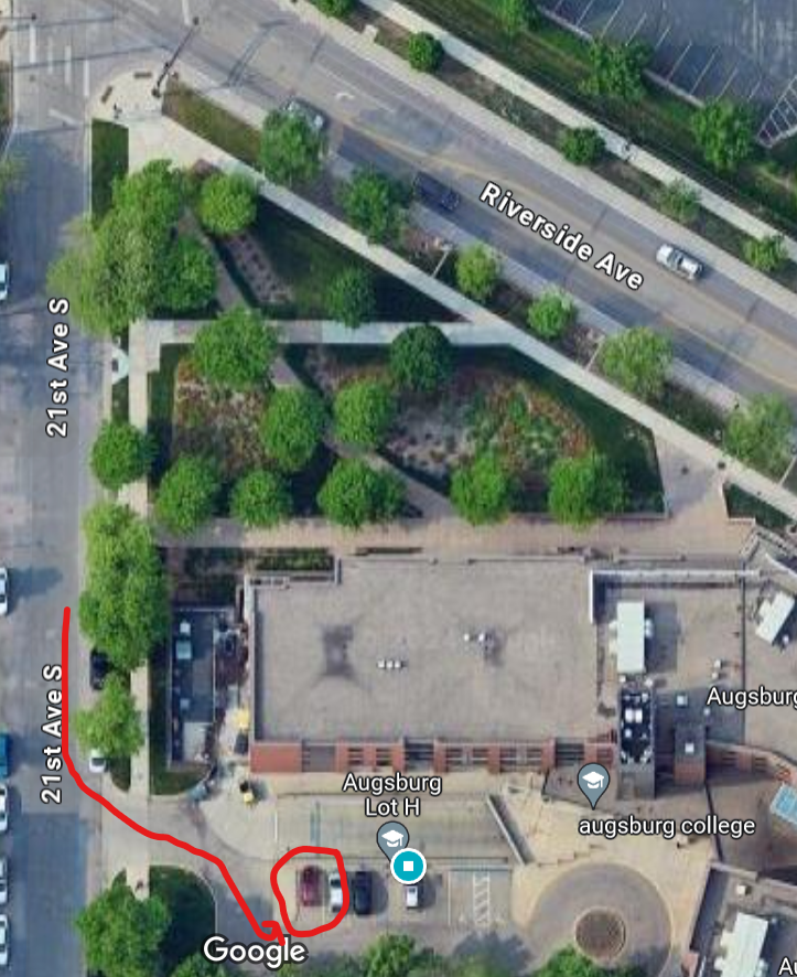 A map showing the Augsburg hub.