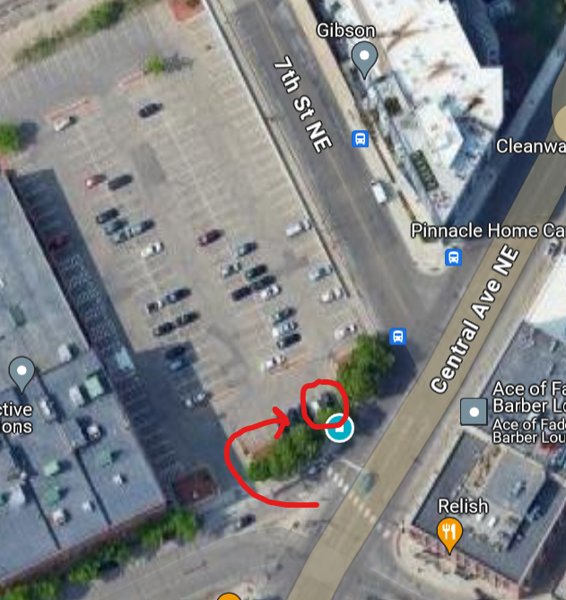 A map showing the Banks Building hub.