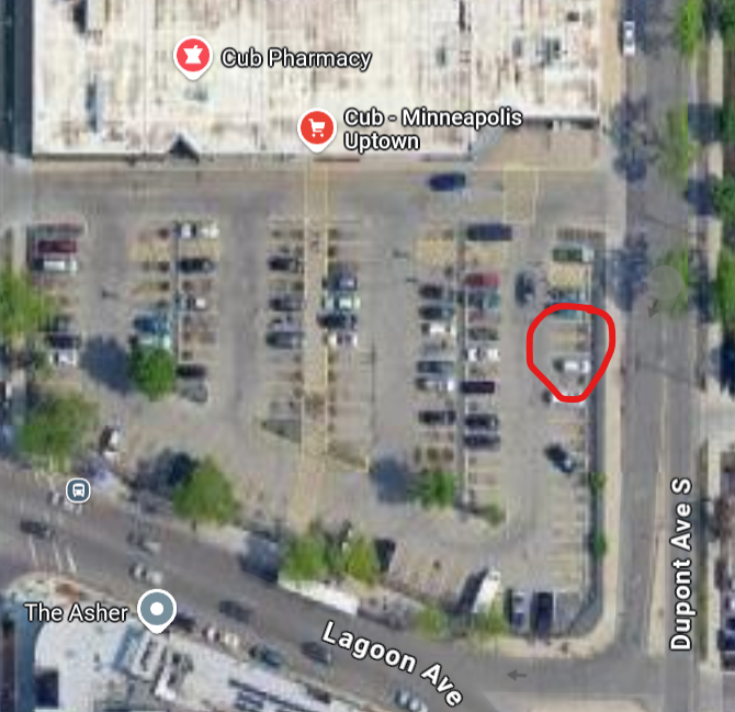 A map showing the Uptown Cub hub.