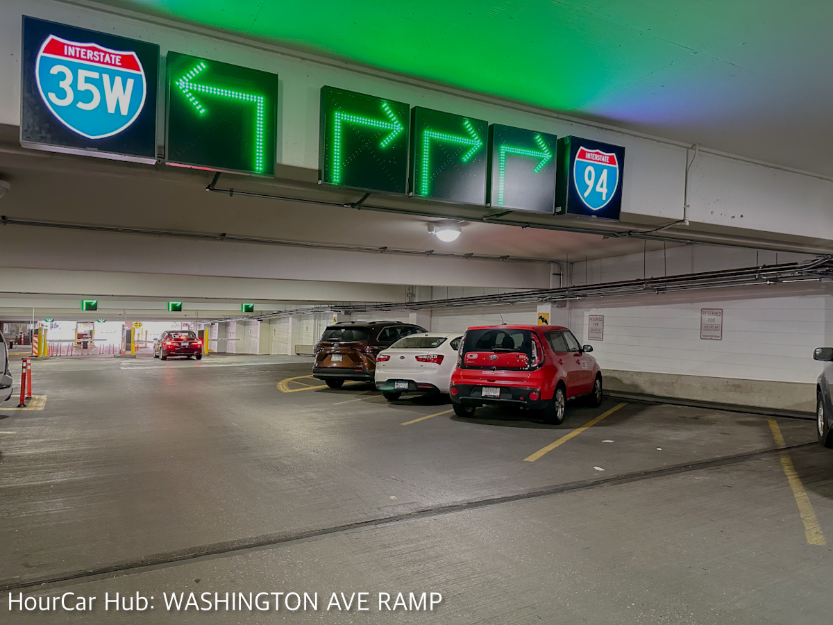 A picture showing the outside of the Washington Ave ramp.